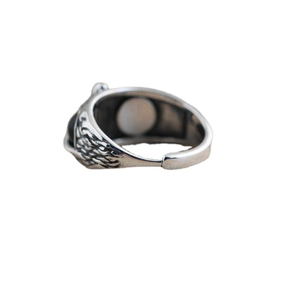 Anillo Vintage Ojo de Demonio Búho para Mujer - Joya Retro Plateada - Image 13