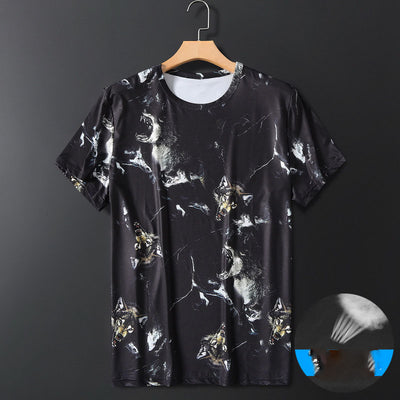 Camiseta Masculina Ice Silk Transpirable de Manga Corta - Image 11