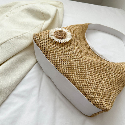 Bolsa Tejida de Gran Capacidad para Playa y Vacaciones - Image 18