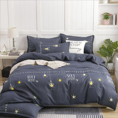Juego de Cama Algodón Satinado de Cuatro Piezas con Funda Acolchada Reforzada - Image 8