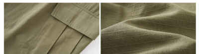 Pantalones Cargo Tácticos Verde Militar con Piernas Rectas y Múltiples Bolsillos - Image 10