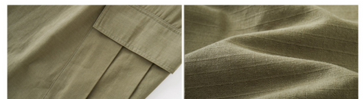 Pantalones Cargo Tácticos Verde Militar con Piernas Rectas y Múltiples Bolsillos - Image 10