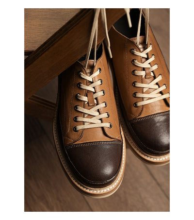 Zapatos Casuales de Cuero Genuino con Plataforma - Estilo Vintage Artesanal - Image 22