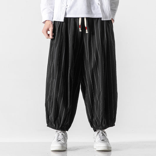 Pantalones Casuales Hombre Estilo Chino en Algodón y Lino - Image 6