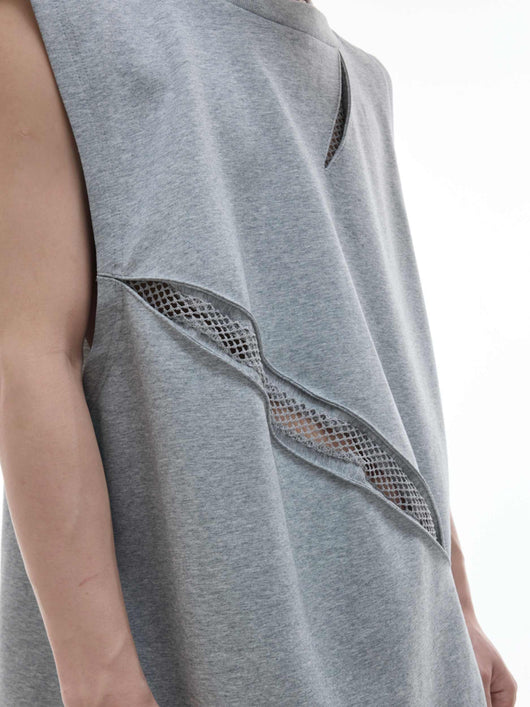 Chaleco Mesh 3D Calado sin Mangas - Diseño Minimalista y Moderno - Image 12