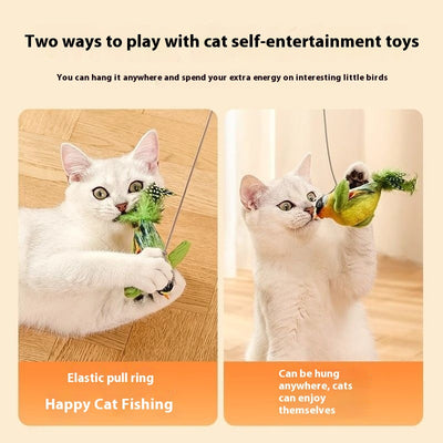Juguete Interactivo para Gatos con Pájaro Cantante y Movimiento - Image 3