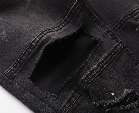 Pantalones Elásticos Rotos con Cintura Ajustable - Image 10