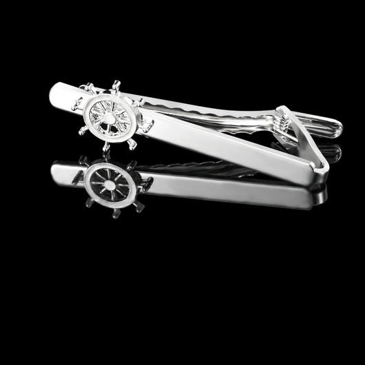 Gemelos y Pasador de Corbata Timón Elegante para Hombre - Image 6