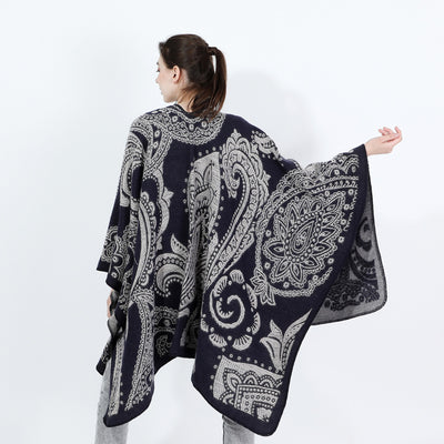 Bufanda Capa de Cachemira para Mujer - Abrigo Versátil Otoño Invierno - Image 24