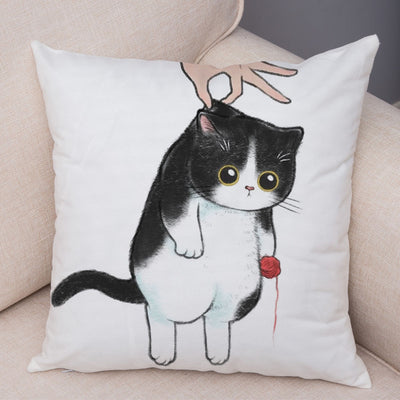 Funda de Almohada de Lino con Estampado Moderno para Sofá y Coche - Image 3