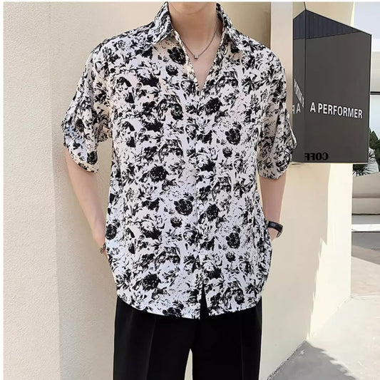 Playera Suelta Oversize de Manga Corta para Hombre - Estilo Casual Versátil