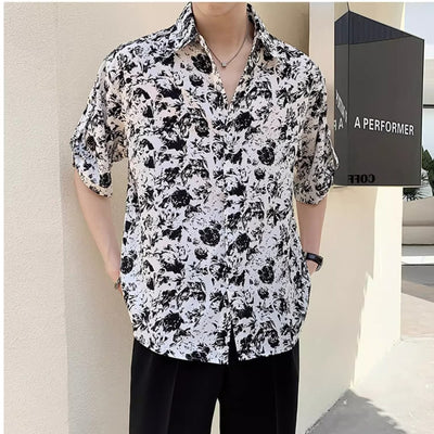 Playera Suelta Oversize de Manga Corta para Hombre - Estilo Casual Versátil