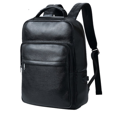 Mochila Ejecutiva de Cuero Genuino para Hombre con Compartimento para Laptop - Image 3