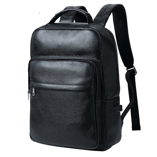 Mochila Ejecutiva de Cuero Genuino para Hombre con Compartimento para Laptop - Image 3