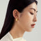 Aretes de Plata 925 Chapados en Oro 14k - Diseño Ginkgo Biloba Estilo Nacional