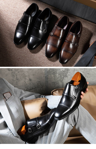 Zapatos de Cuero Premium para Hombre con Doble Hebilla - Estilo Ejecutivo - Image 12