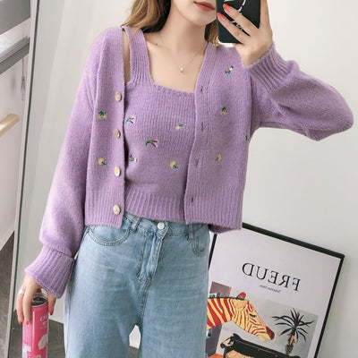 Cardigan Tejido Suelto de Moda - Suéter Exterior Versátil - Image 2