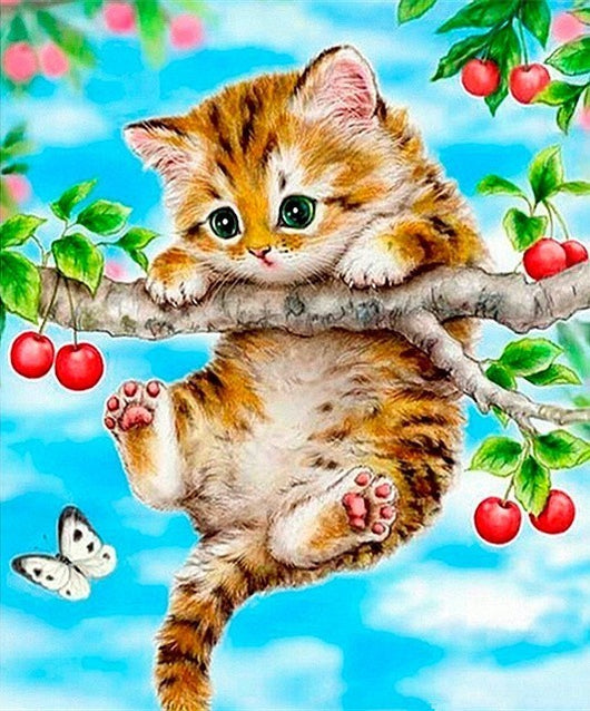 Pintura de Diamantes Gato - Bordado de Cristales Brillantes - Image 46