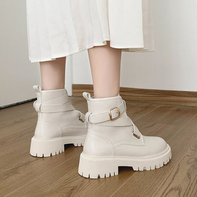 Botas Cortas Casuales de Suela Gruesa con Plataforma Elevada - Image 12