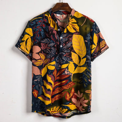 Camisa de Lino Manga Corta para Hombre - Image 13