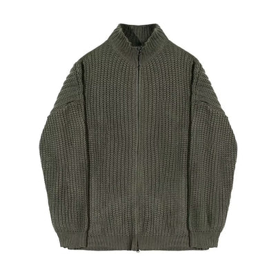 Suéter Cuello Alto Medio Hombre Primavera Otoño Estilo Relajado Color Sólido - Image 5