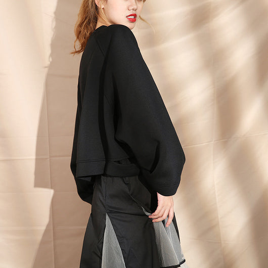 Blusa Manga Larga Suelta para Primavera - Cuello Redondo Mujer - Image 6