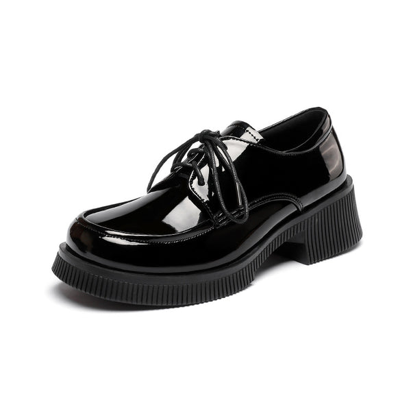 Zapatos de Cuero Charol para Mujer con Cordones - Estilo Casual Elegante - Image 6