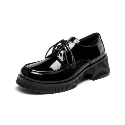Zapatos de Cuero Charol para Mujer con Cordones - Estilo Casual Elegante - Image 6