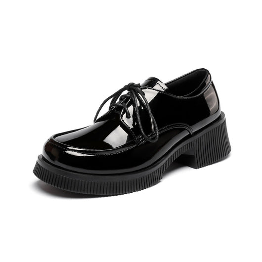 Zapatos de Cuero Charol para Mujer con Cordones - Estilo Casual Elegante - Image 6