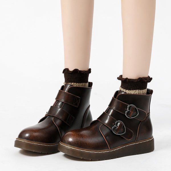 Botas Martin Retro Otoño Invierno para Mujer - Estilo Vintage