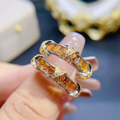 Anillo de Citrino Natural para Mujer - Image 3