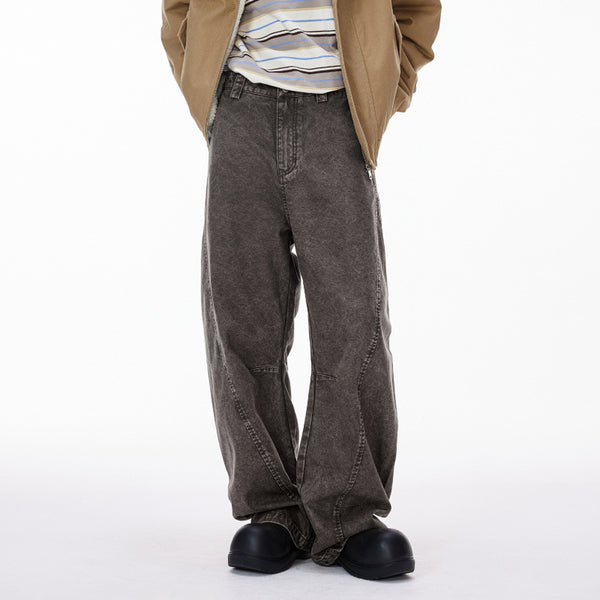 Pantalones Casuales Retro Desestructurados para Hombre