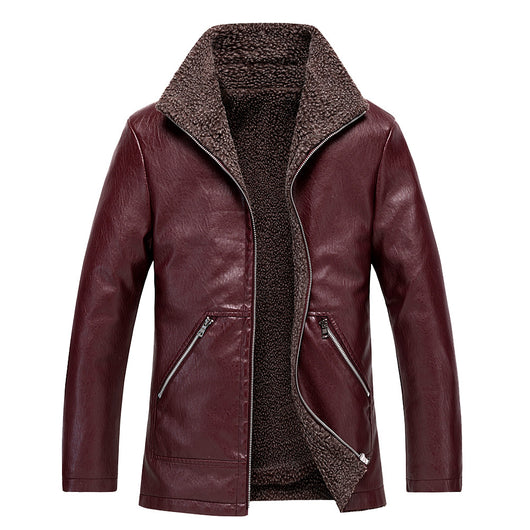 Abrigo de Invierno con Cuello de Solapa y Forro Grueso - Image 7