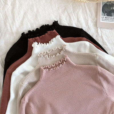 Suéter Cuello Semialto para Mujer - Básico Versátil - Image 7
