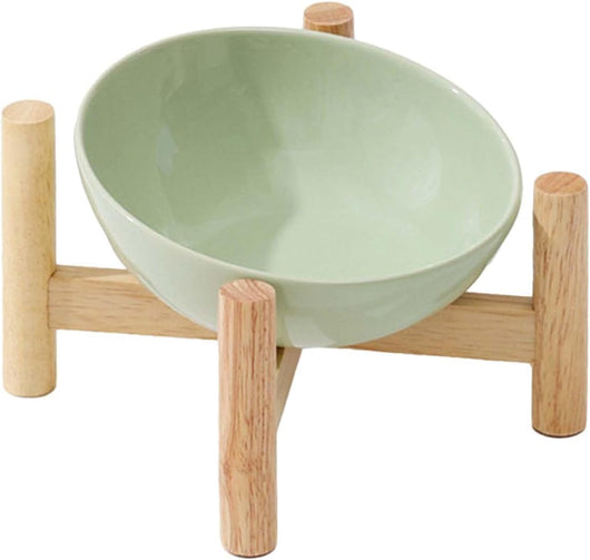 Comedero Elevado para Gatos con Soporte de Madera - Cuencos Cerámicos Antideslizantes - Image 6