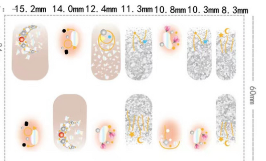Stickers de Uñas 3D Sin Horno - Impermeables y Duraderos - Image 22