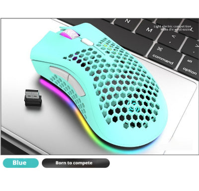 Ratón Inalámbrico Gaming con Diseño Hueco y Carga Luminosa - Image 5