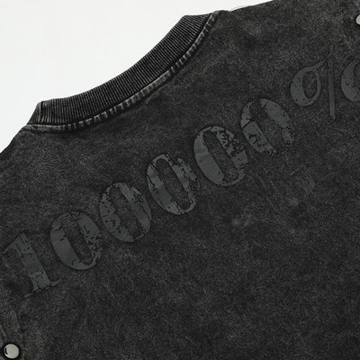 Playera Personalizada Punk con Letras para Hombre - Image 4