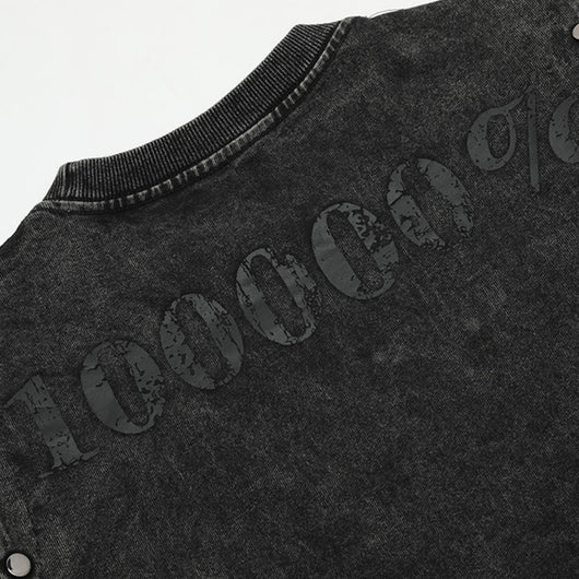 Playera Personalizada Punk con Letras para Hombre - Image 4