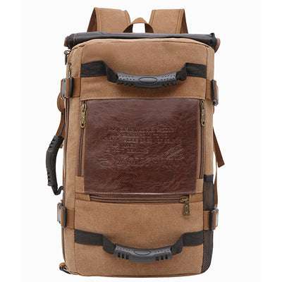 Mochila de Lona para Hombre - Backpack de Viaje y Trabajo con Compartimento Laptop - Image 10