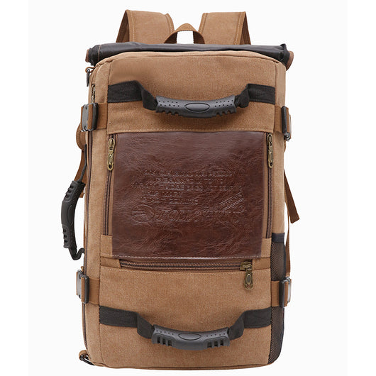 Mochila de Lona para Hombre - Backpack de Viaje y Trabajo con Compartimento Laptop - Image 10