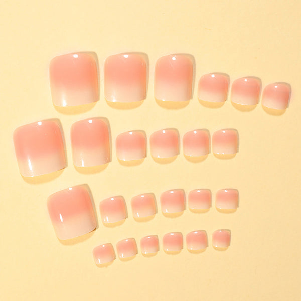 Uñas Postizas con Degradado de Color