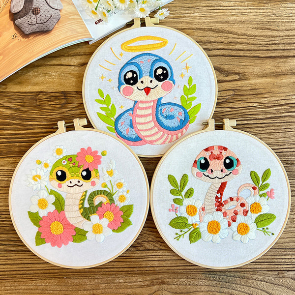 Cuadro Decorativo Infantil de Serpientes Animadas para Sala de Estar