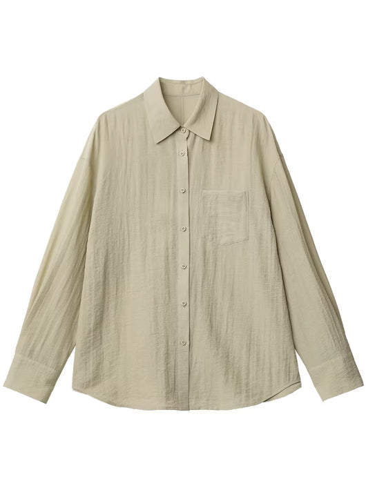 Blusa Holgada Verde Protección Solar con Espalda Calada - Image 6