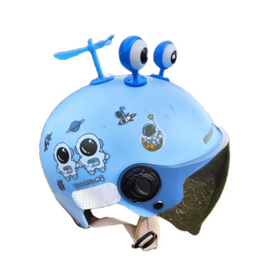 Casco Moto Eléctrica con Protección Solar para Niños y Niñas - Image 5