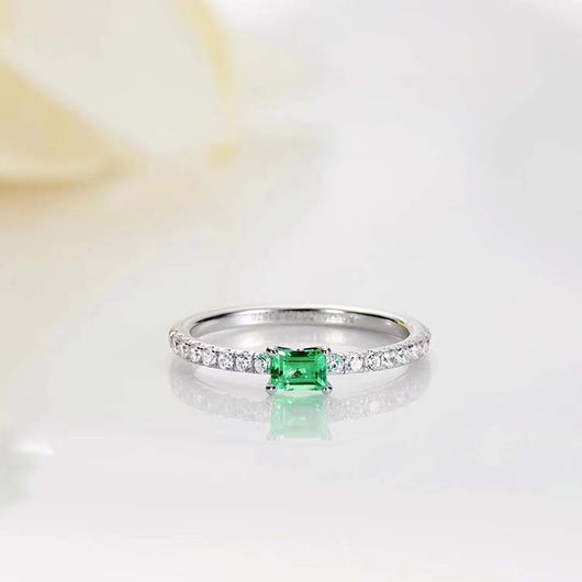 Anillo de Plata Esterlina 925 con 20 Puntos Cuadrados para Mujer - Image 21