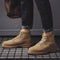 Botas Martin Hombre Estilo Británico - Zapatos Trabajo Versátil Tendencia