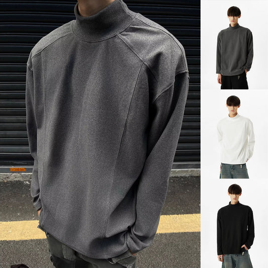 Camiseta Térmica Cuello Alto de Manga Larga para Hombre