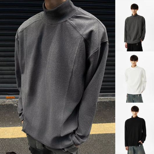 Camiseta Térmica Cuello Alto de Manga Larga para Hombre