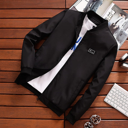 Chaqueta Béisbol Cuello Alto Primavera Otoño para Jóvenes - Image 2